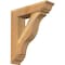 Ekena Millwork Funston Traditional Rough Sawn Bracket w/ Offset Brace, Western Red Cedar, 6"W x 22"D x 26"H BKT0604X22X26FST01RWR - alternate 1